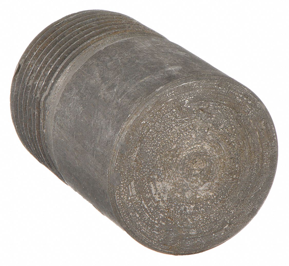 ROUND HEAD PLUG: FORGED STEEL, 1¼ IN FITTING PIPE SIZE, MALE NPT, CLASS 3000