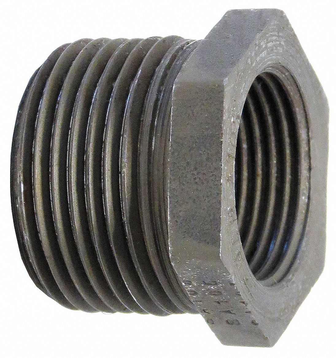 Hex Bushing,1/4inx1/8in,Forged Steel