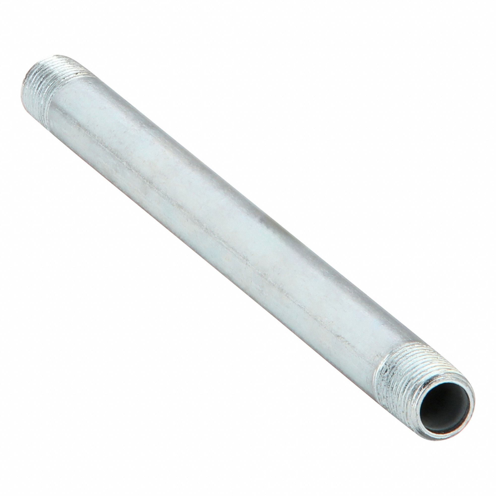 NIPPLE: GALVANIZED STEEL, ⅛ IN NOMINAL PIPE SIZE, 5 IN L, BOTH ENDS THREADED, WELDED