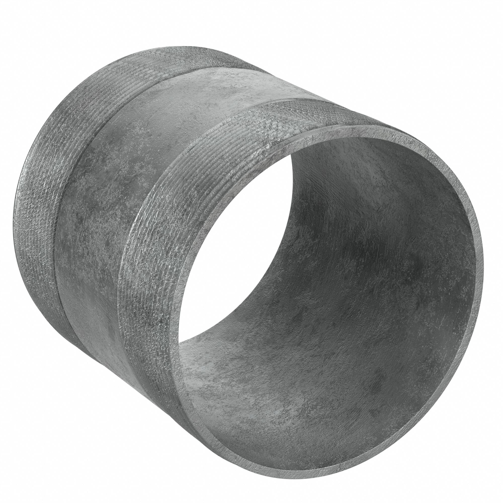 PIPE: GALVANIZED STEEL, 2 IN NOMINAL PIPE SIZE, 2½ IN L, BOTH ENDS THREADED, WELDED