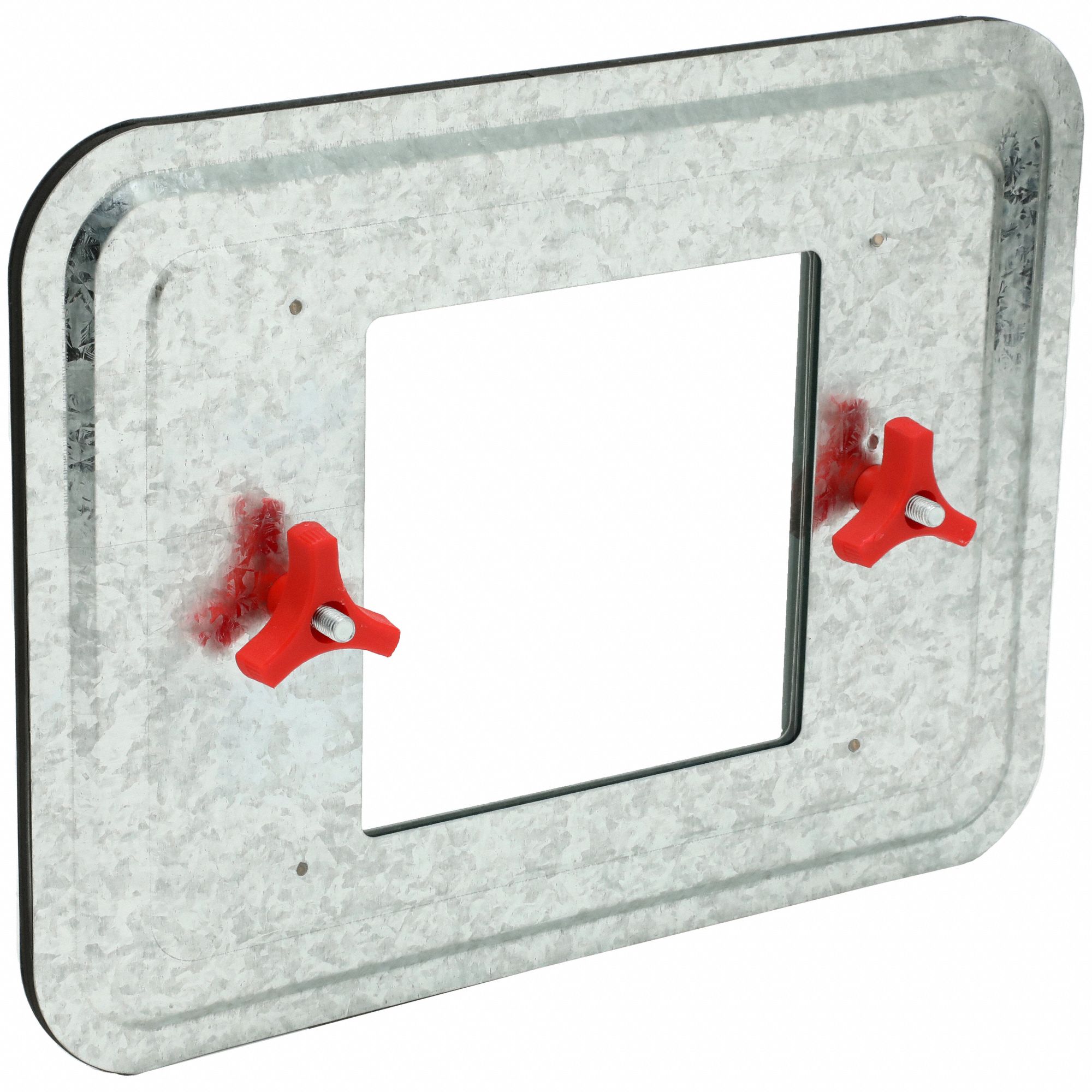 Duct Access Door: For 7 in_8 in_9 in Ducts, 12 in x 16 in, 22 ga, Steel, Knobs, 2 Mounting Stud