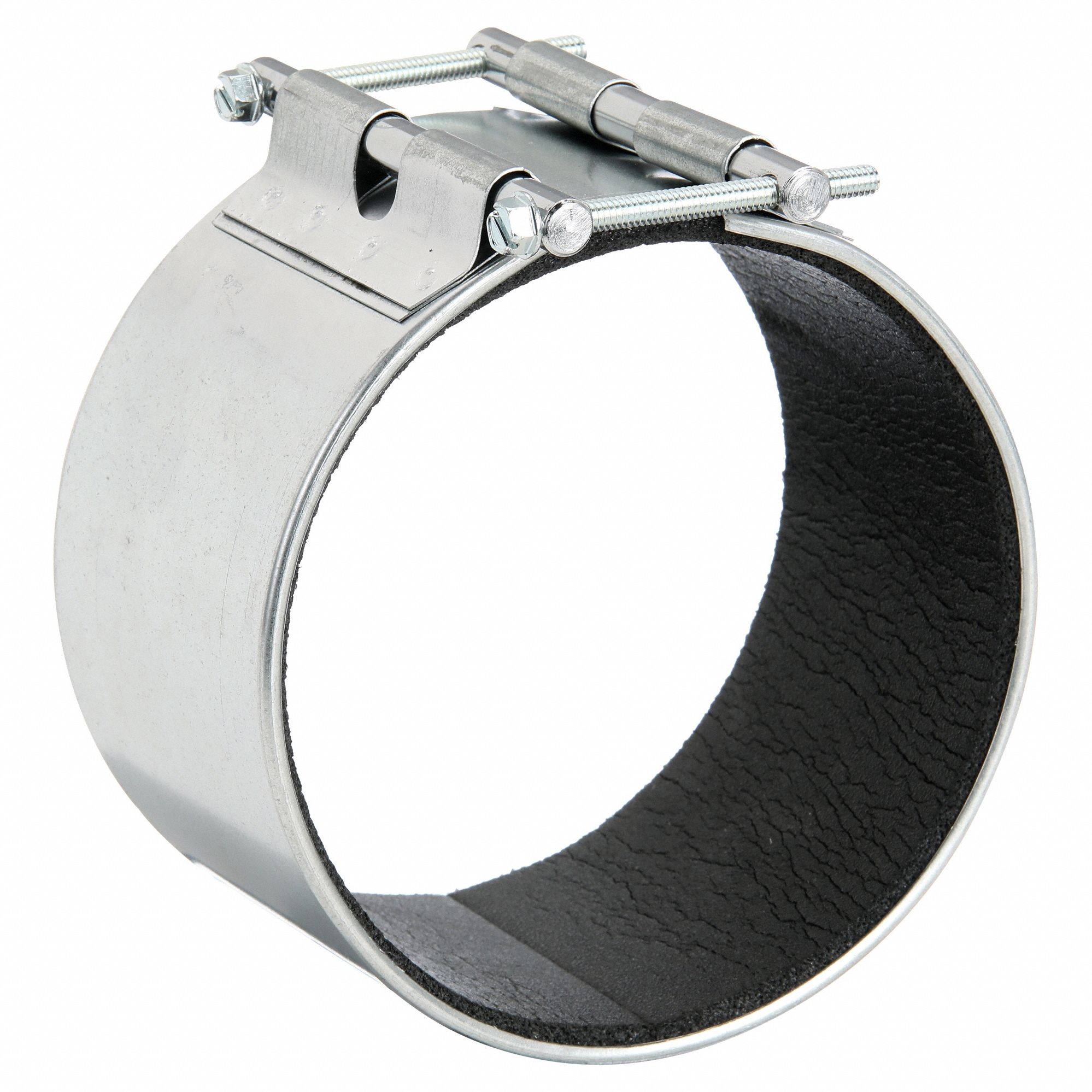 Duct Coupler: 5 in Duct, Neoprene, Steel, 3 1/2 in Lg, 5 in Wd