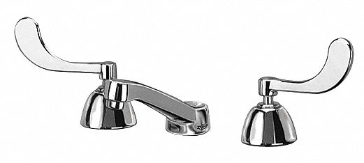 LOW ARC BATHROOM FAUCET: ZURN, AQUASPEC, CHROME FINISH, 2.2 GPM FLOW RATE, 5 IN SPOUT LG