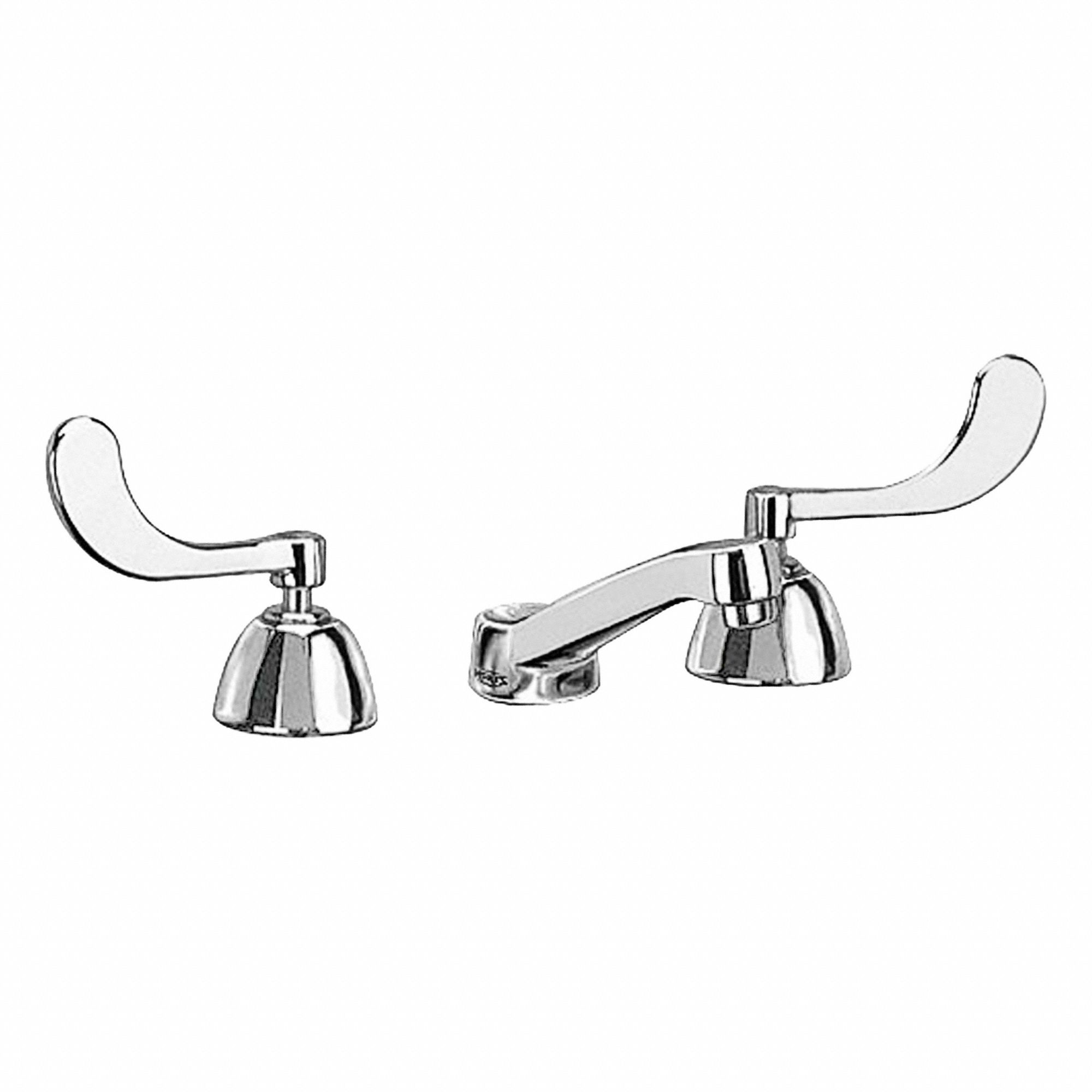 Low Arc Bathroom Faucet: AquaSpec®, Brass, Chrome Finish, 0.5 gpm Flow Rate, Widespread, Arc