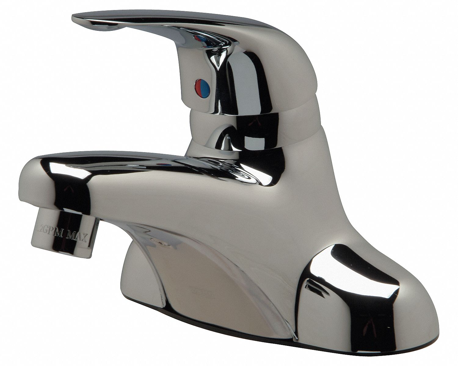 LOW ARC BATHROOM FAUCET: ZURN, AQUASPEC, CHROME FINISH, 2.2 GPM FLOW RATE, MANUAL