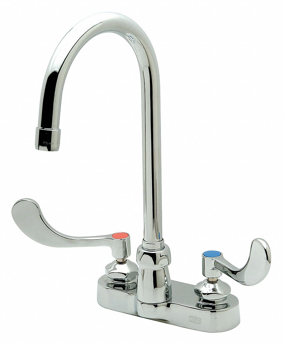 GOOSENECK KITCHEN/BATHROOM FAUCET: ZURN, AQUASPEC, CHROME FINISH, 2.2 GPM, ADA