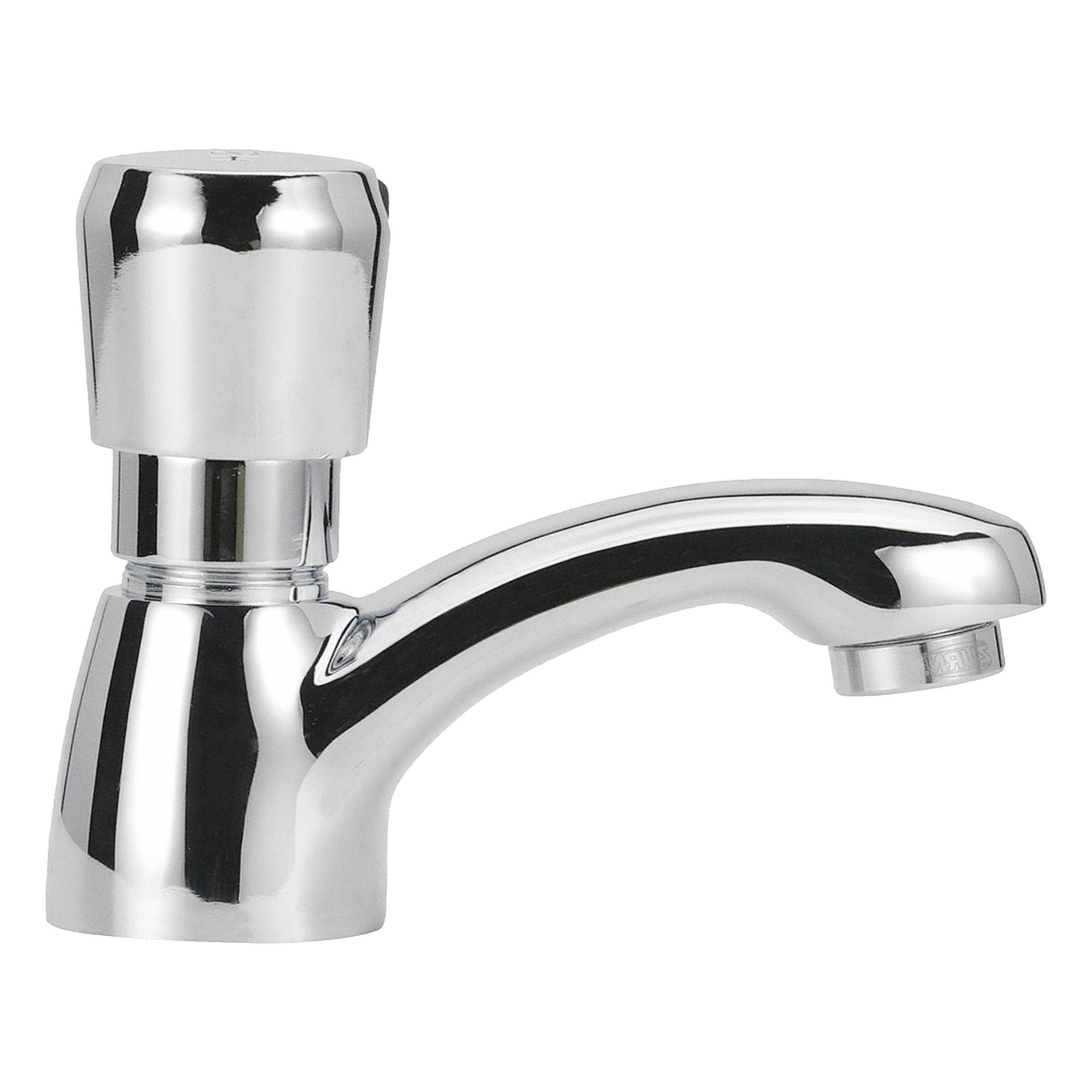 Low Arc Bathroom Faucet: AquaSpec®, Single-Post, Brass, Chrome Finish, 0.5 gpm Flow Rate, Spray