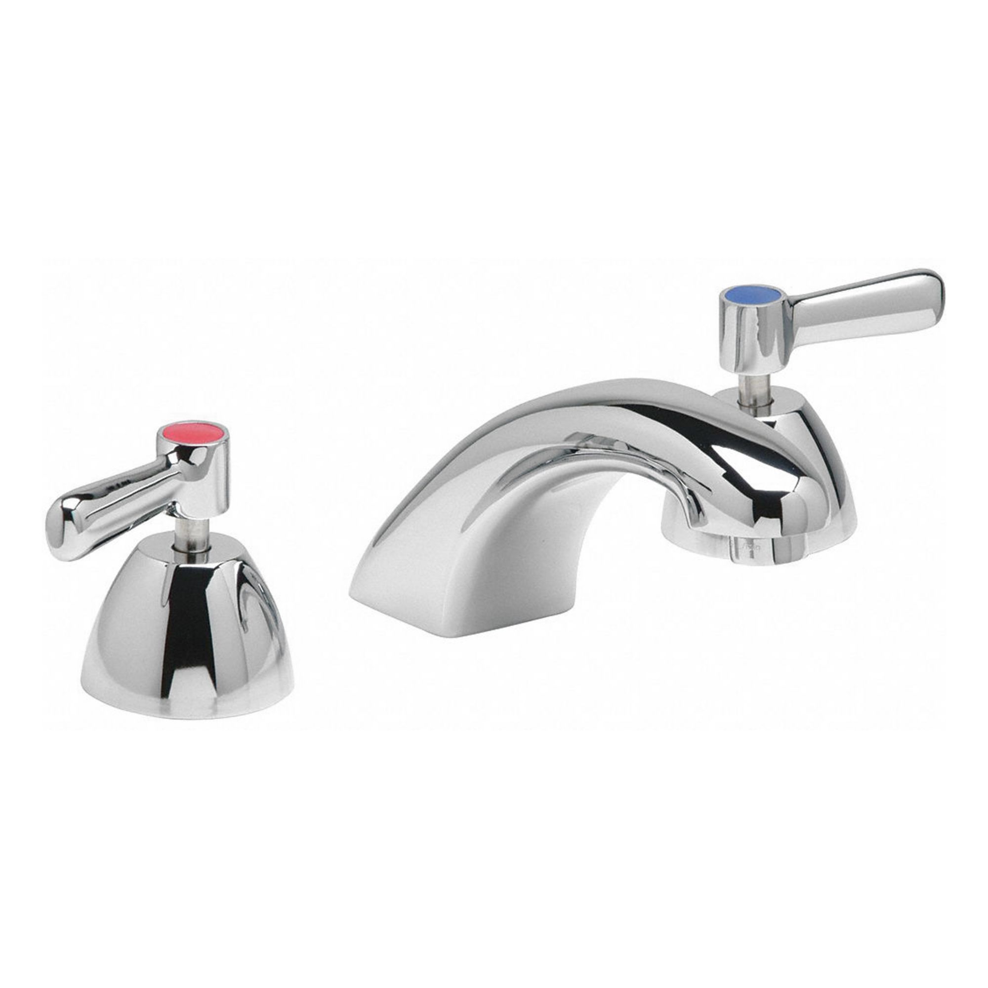 Low Arc Bathroom Faucet: AquaSpec®, Brass, Chrome Finish, 2.2 gpm Flow Rate, Widespread, Arc