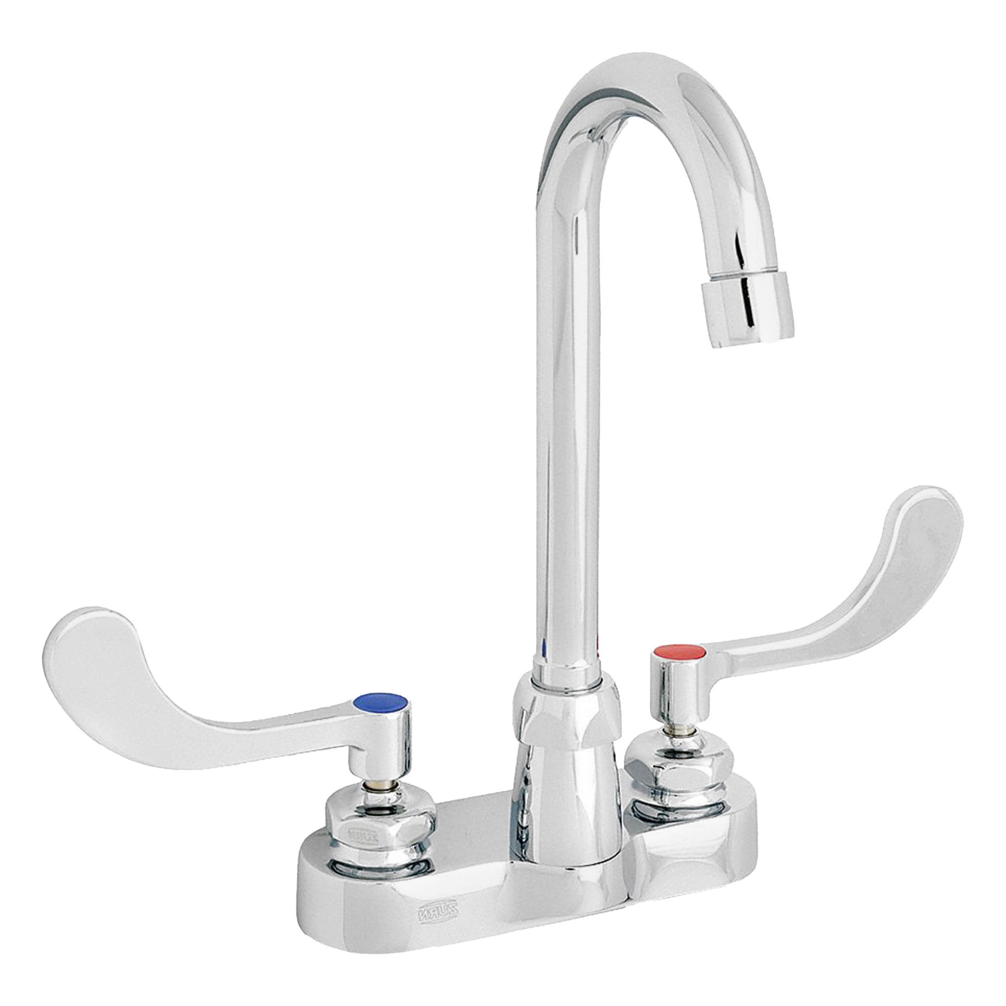 Gooseneck Kitchen/Bathroom Faucet: AquaSpec®, Brass, Chrome Finish, 0.5 gpm Flow Rate