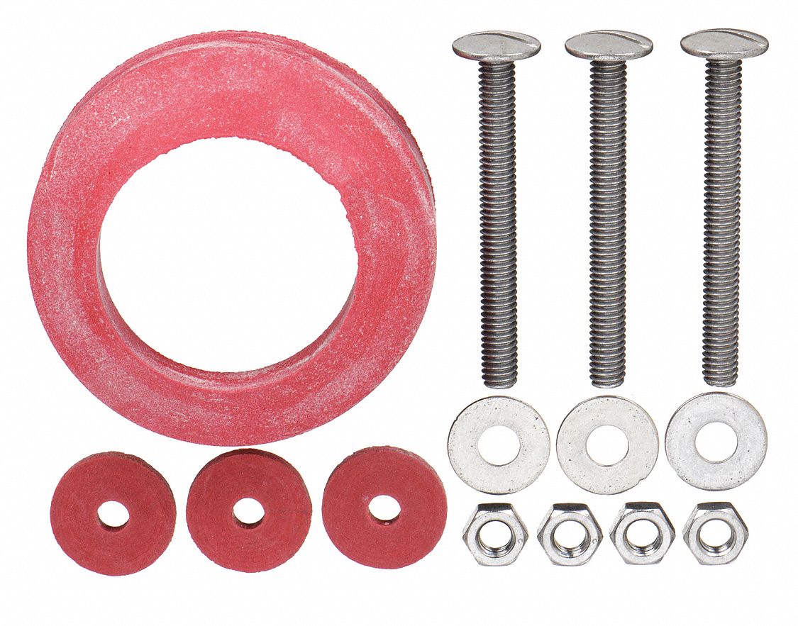 Tank to Bowl Kit: Universal, Rubber