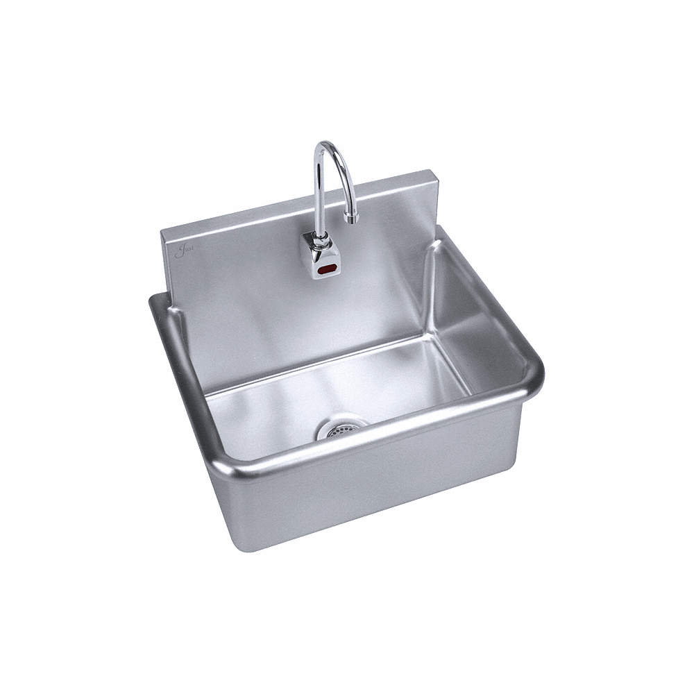 Just Manufacturing Stainless Steel Bathroom Sink With Faucet