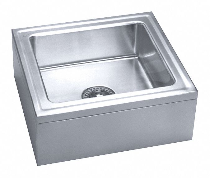 JUST MANUFACTURING, Just Manufacturing, Stainless Steel, Mop Sink 29VM80C2523 Grainger