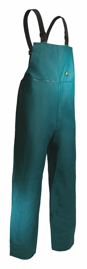 Sanitex Bib Overall, Plain Front, Green, L