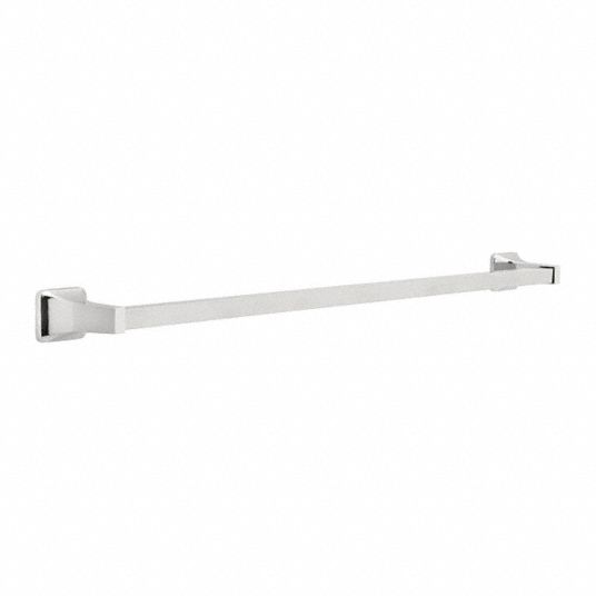 FRANKLIN BRASS 30 inL Polished Chrome Zinc Towel Bar, Futura Collection