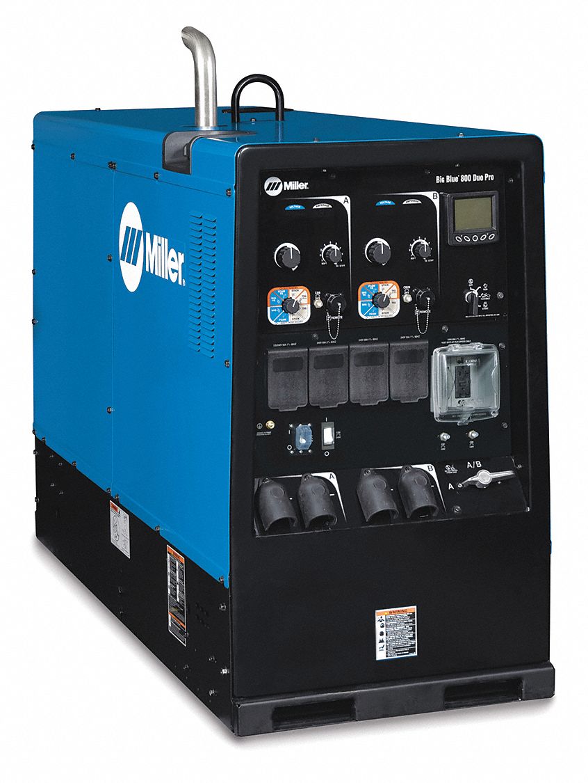 MILLER ELECTRIC Engine Driven Welder, Big Blue 800 Duo Pro Series, 15