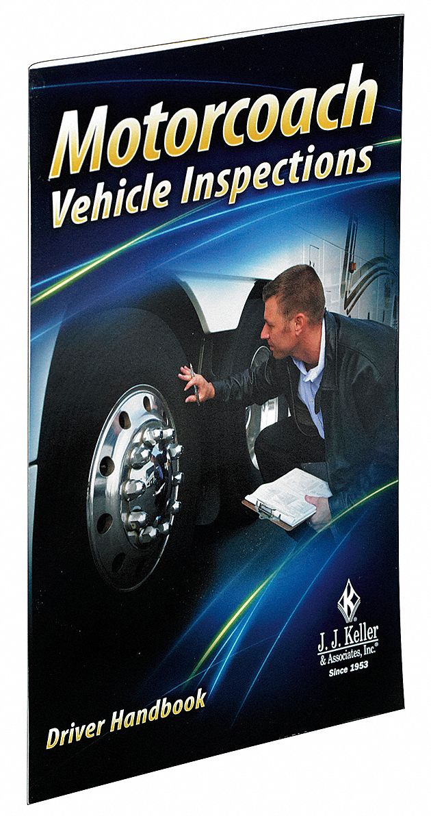 JJ KELLER Handbook Book/Booklet, Driving Safety, Motorcoach Vehicle Inspections, 10 PK 29WM73