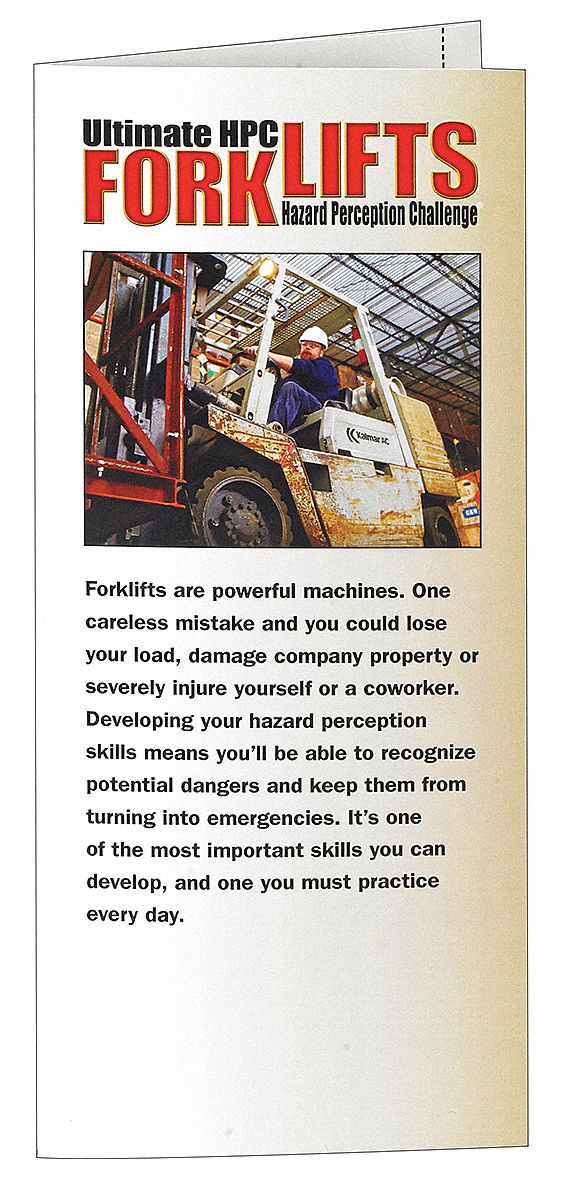 Reference Material: Aerial Lift Training, Forklift Safety, English