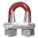 WIRE ROPE U-BOLT CLIP, ⅛ IN COMPATIBLE ROPE DIA, 3¼ IN ROPE TURNBACK L, STEEL, FORGED