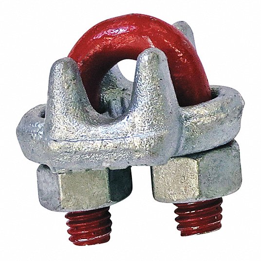 5 NEW 1010097 CROSBY G-450 Red-U-Bolt  wire rope cable clamp clip 
