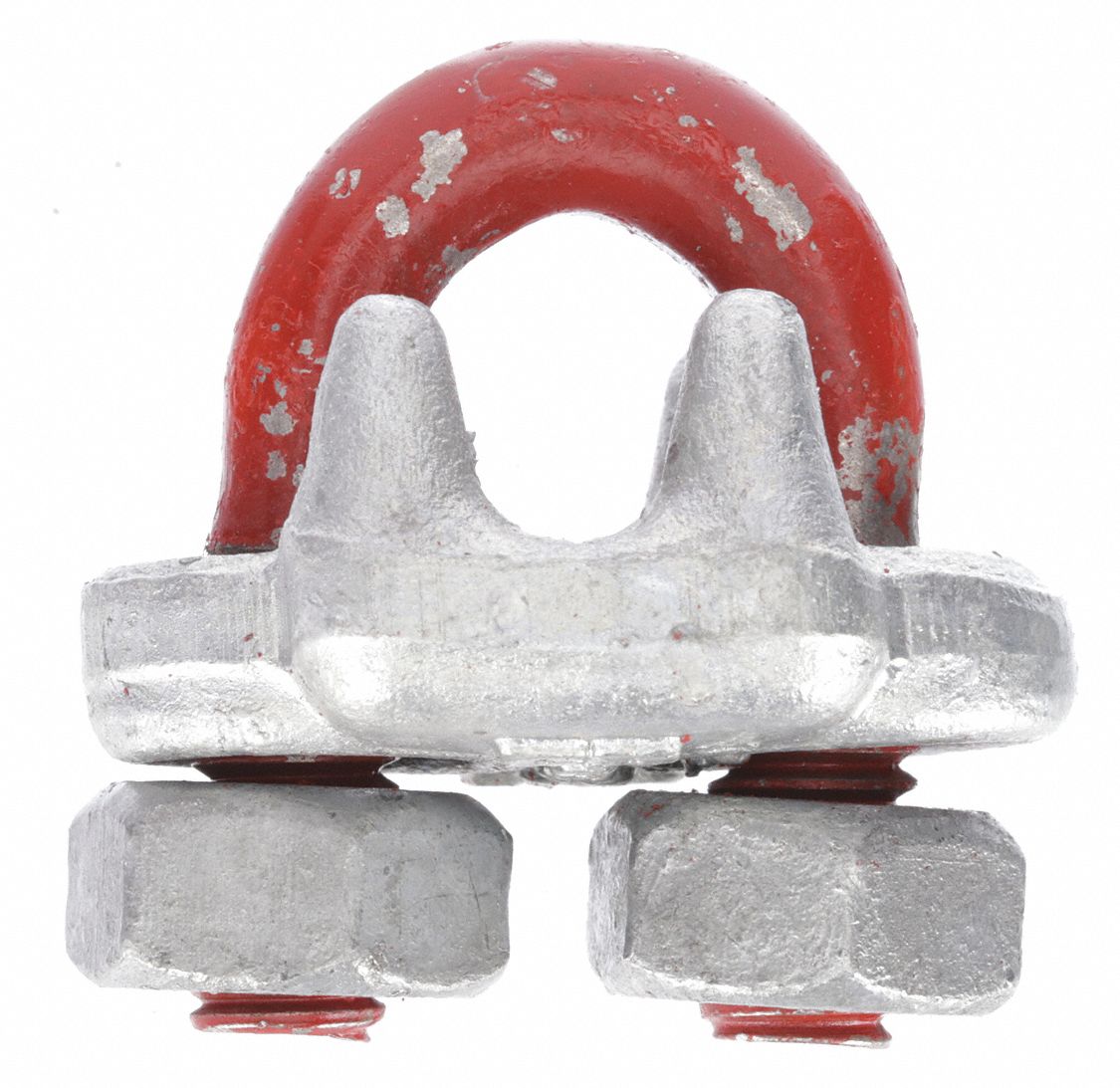 WIRE ROPE U-BOLT CLIP, ⅜ IN COMPATIBLE ROPE DIA, 5¼ IN ROPE TURNBACK L, STEEL, FORGED