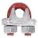 WIRE ROPE U-BOLT CLIP, ⅜ IN COMPATIBLE ROPE DIA, 6½ IN ROPE TURNBACK L, STEEL, FORGED