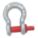 ANCHOR SHACKLE,3/8 IN SHACKLE,WORKING LOAD LIMIT 2,000 LB,GALVANIZED