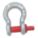 ANCHOR SHACKLE, 4,000 LB WORKING LOAD LIMIT, 1 5/16 IN COMPATIBLE SLING W
