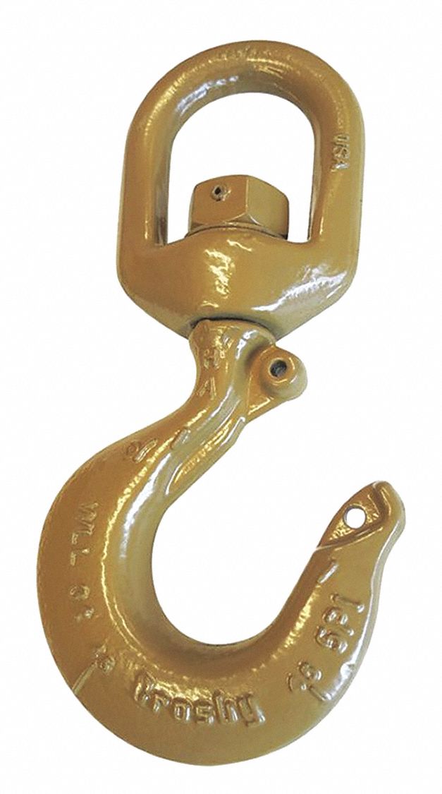 CROSBY HOOK SWIVEL ALLOY W/LATCH, 15 TON - Chain and Cable Hooks -  CRB1048880