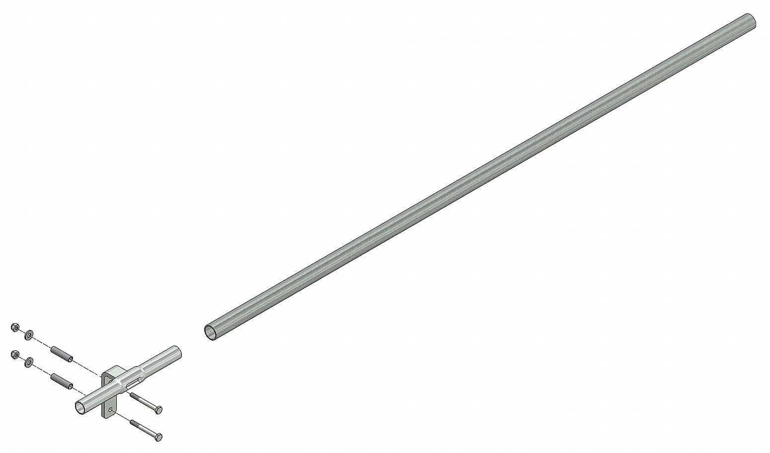 Track Section, 3 ft., Steel