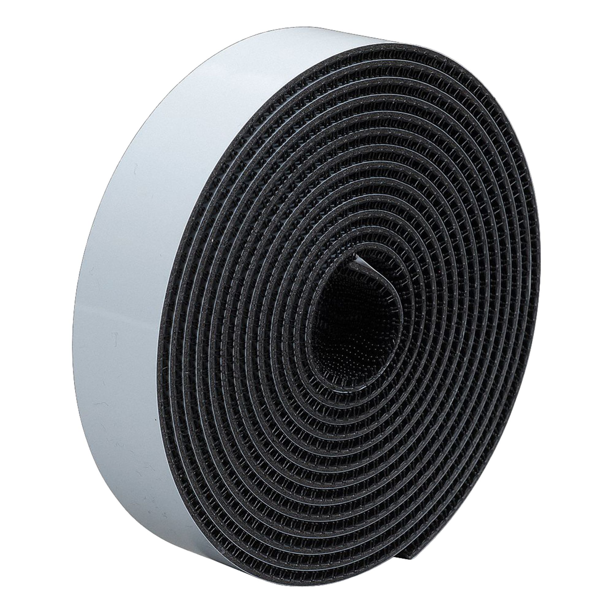 Hook-and-Loop Fastener: Roll, Black, Self-Mating, 3/4 in Overall Wd, 150 ft Overall Lg