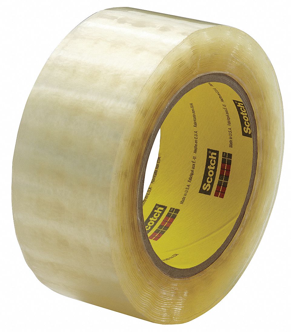 SCOTCH Carton Sealing Tape, Clear, Hot Melt Resin Tape Adhesive, Tape