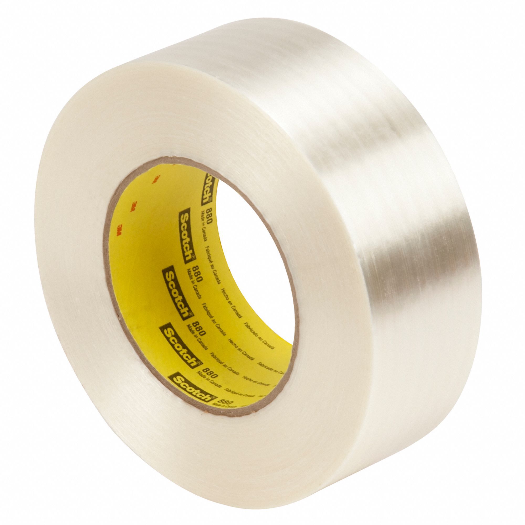 Strapping Tape: 7.7 mil Tape Thick, 2 in x 180 ft, Clear, 24 PK