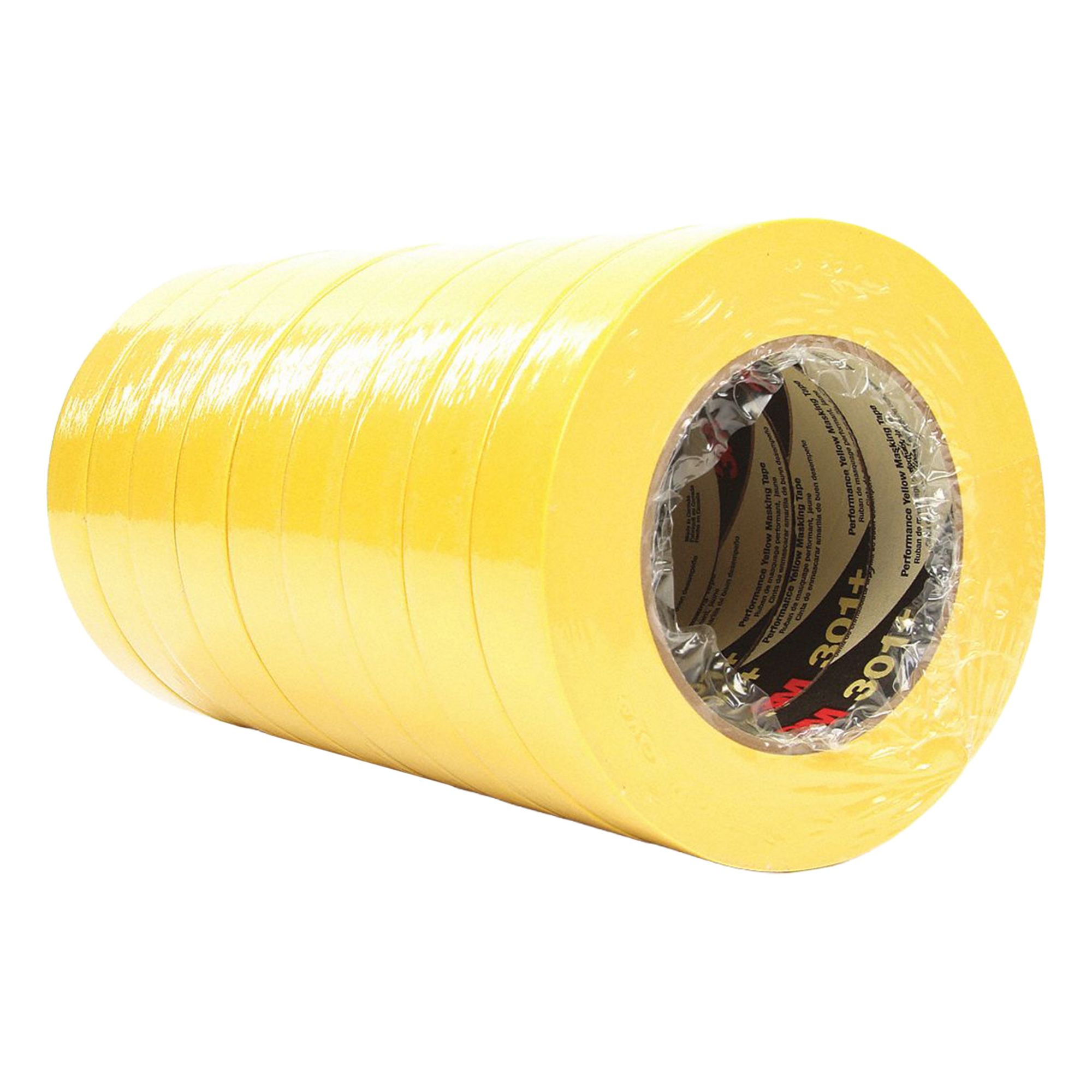 Painter's Tape: 15/16 in Wd, 60 yd Lg, 6.3 mil Thick, Yellow, Crepe Paper, Rubber, Indoor, 36 PK