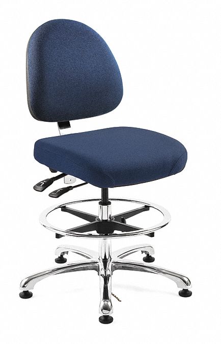 ERGONOMIC ESD TASK CHAIR,31-1/2 IN H