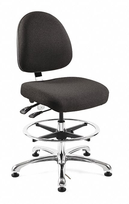 ERGONOMIC ESD TASK CHAIR,31-1/2 IN H