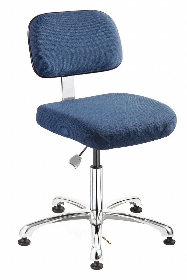 BEVCO, Fabric, 151/2 in to 21 in, Ergonomic ESD Chair 29WU348050