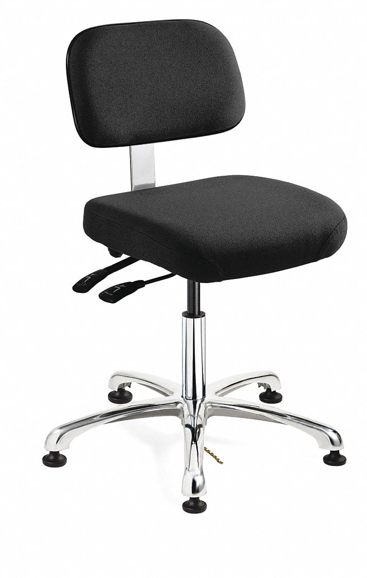 BEVCO, Fabric, 151/2 in to 21 in, Ergonomic ESD Chair 29WU368051