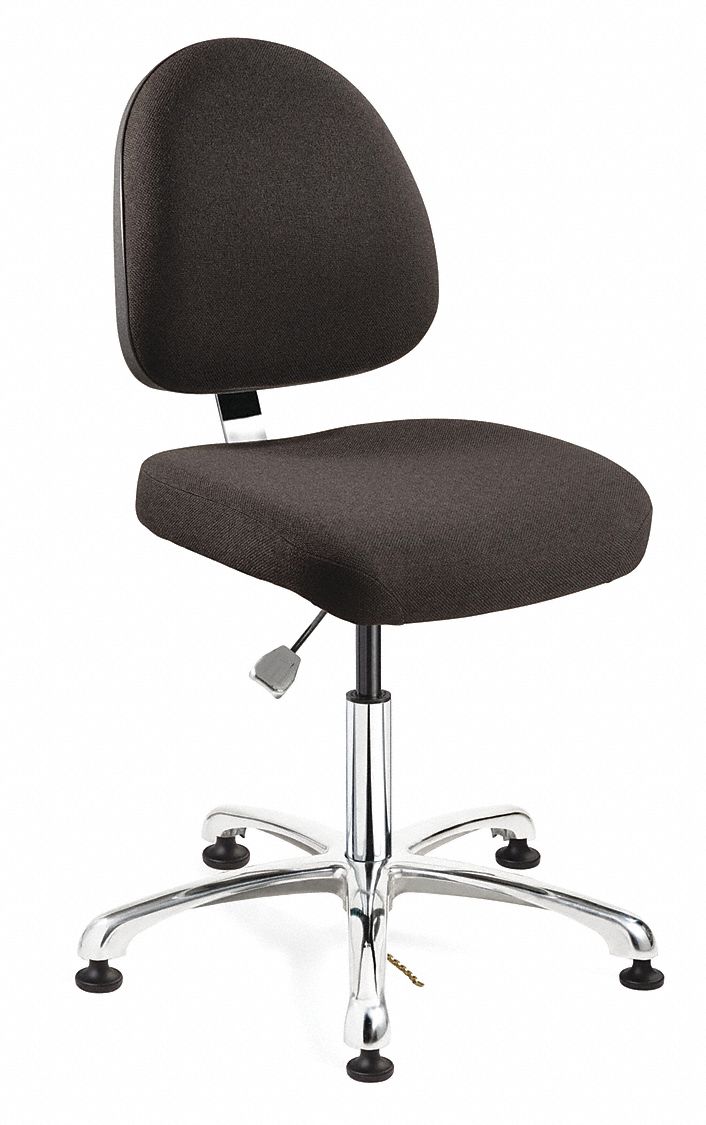 BEVCO, Fabric, 151/2 in to 21 in, Ergonomic ESD Chair 29WU729050ME