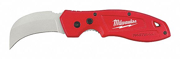 FOLDING KNIFE, 2 1/2 IN BLADE L, 4 3/4 IN CLOSED L, 7 1/4 IN OVERALL L, PLASTIC