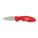 FOLDING KNIFE, 3 IN BLADE L, 4 3/4 IN CLOSED L, 7 3/4 IN OVERALL L, PLASTIC, STRAIGHT