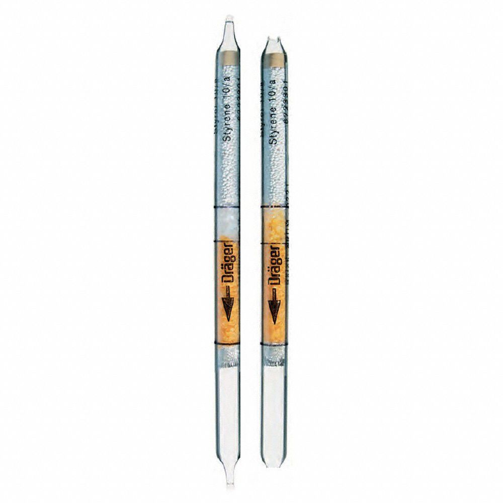Detector Tube: DRAEGER Accuro, C8H8, Gas Detection Tube, Styrene ( C8H8 ), Styrene, 10 PK
