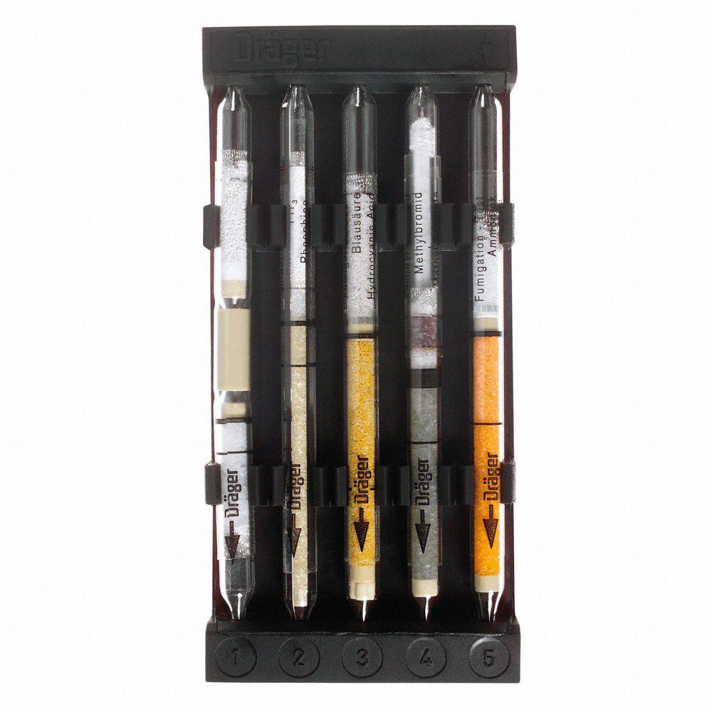 Detector Tube: DRAEGER Accuro, Gas Detection Tube, 86°F Max Op Temp [NEW], 3 min, 10 PK