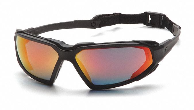 Highlander- Black Frame,  Red Mirror