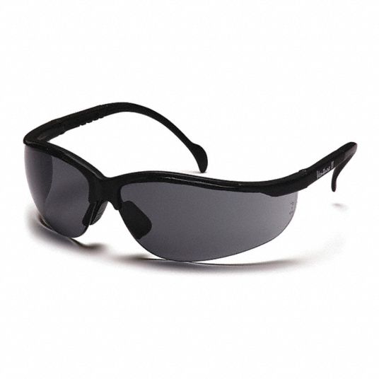 Pyramex Safety Glasses: Anti-scratch, Wraparound Frame, Half-frame 