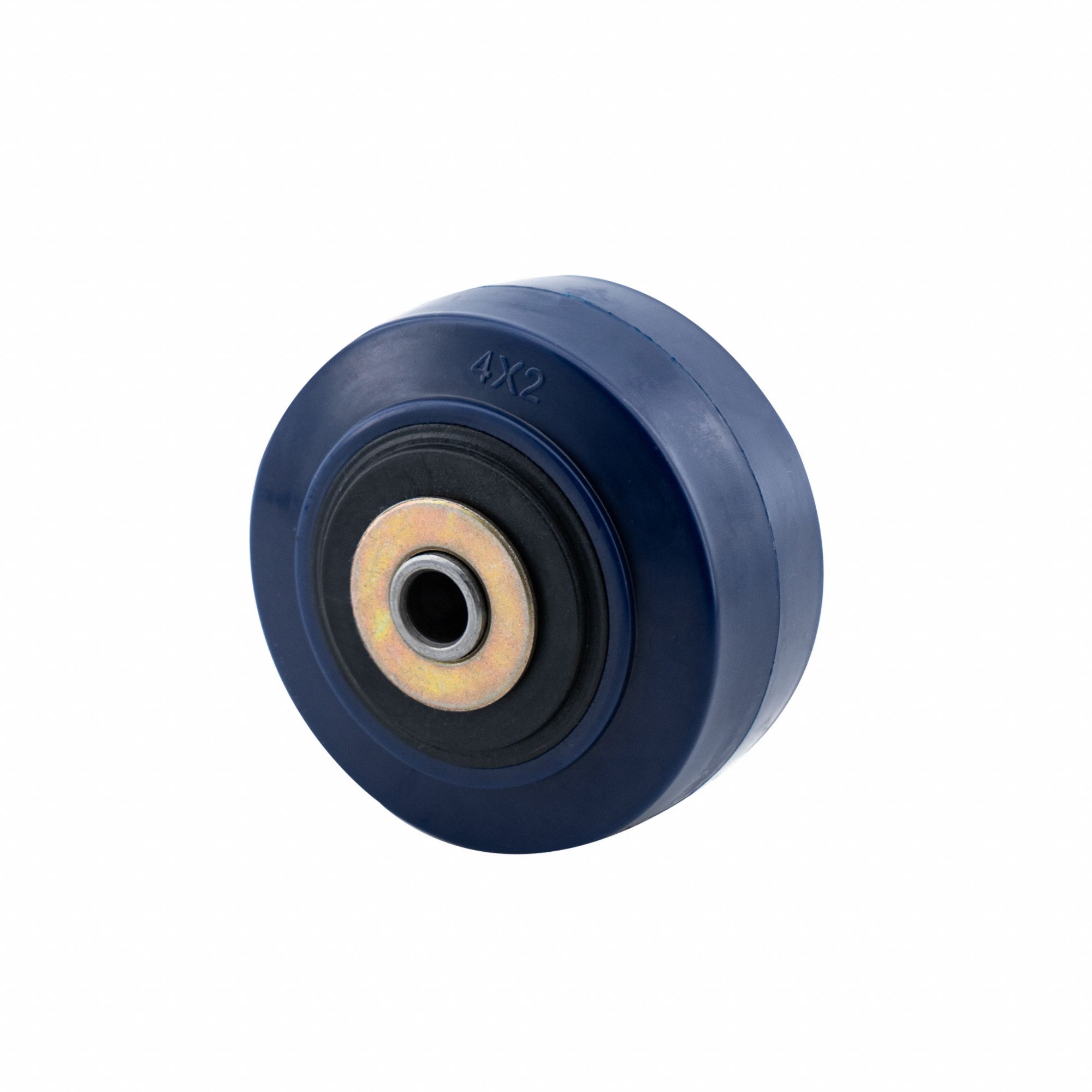 Caster Wheel: 4 in Wheel Dia., 2 in Wheel Wd, Polyurethane, 600 lb Load Rating, Std