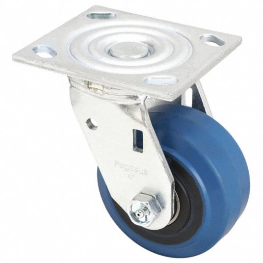 4 in Wheel Dia., 400 lb, Standard Plate Caster - 29XU58|P21S-EP040K-14 ...