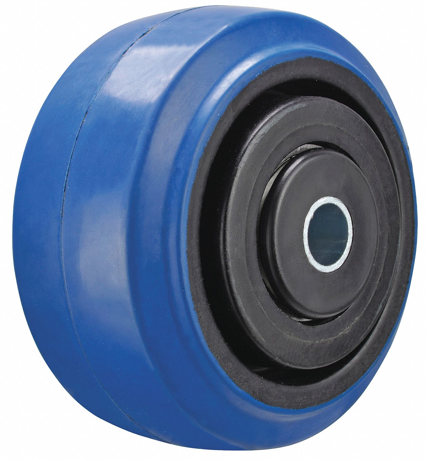 GRAINGER APPROVED Nonmarking Rubber Tread on Plastic Core Wheel, 4 ...