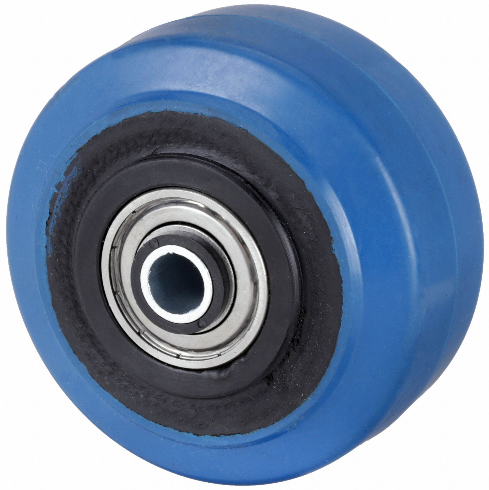 4 in Wheel Dia., 1 1/4 in Wheel Wd, Nonmarking Rubber Tread on Plastic