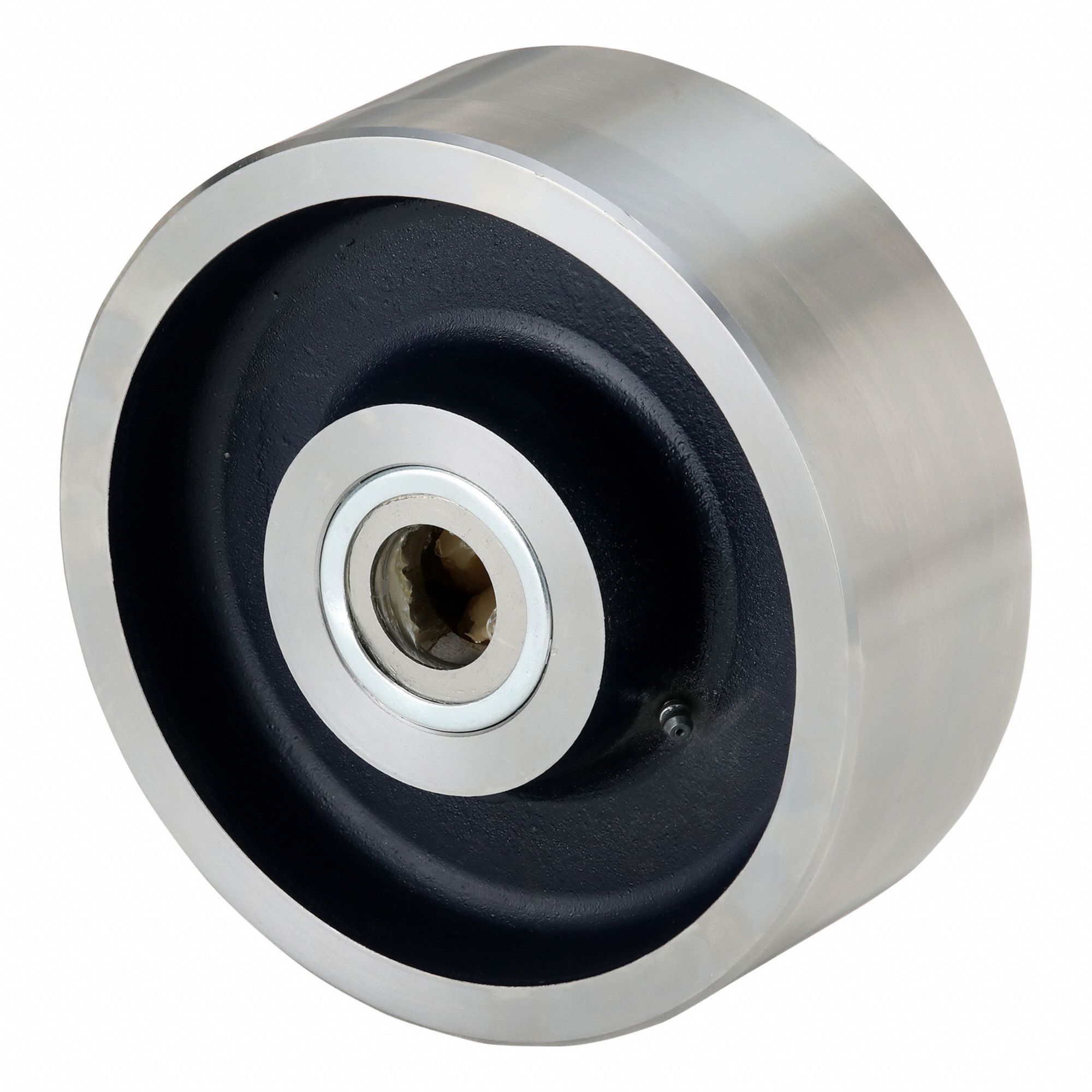 Steel Tread Wheel: 8 in Wheel Dia., 3 in Wheel Wd, 10, 000 lb Load Rating