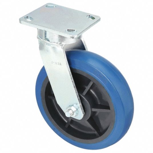 RWM, 6 in Wheel Dia., 600 lb, Kingpinless Plate Caster - 29XV84|65-SWB ...